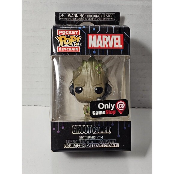 Funko Pop! Keychain Pocket Pop! Groot Keychain 2" Gamestop Exclusive Small... - Picture 9 of 9